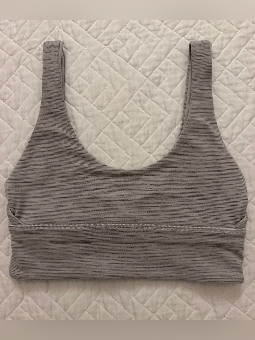 Lululemon Heathered Gray Reversible Sports Bra | Size 6 | EUC